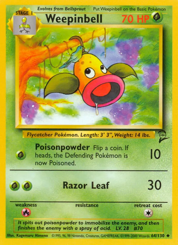 Weepinbell #64 – Base Set 2 card