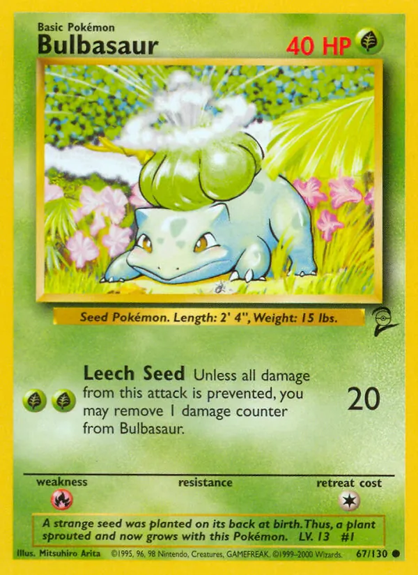Bulbasaur #67 – Base Set 2 card