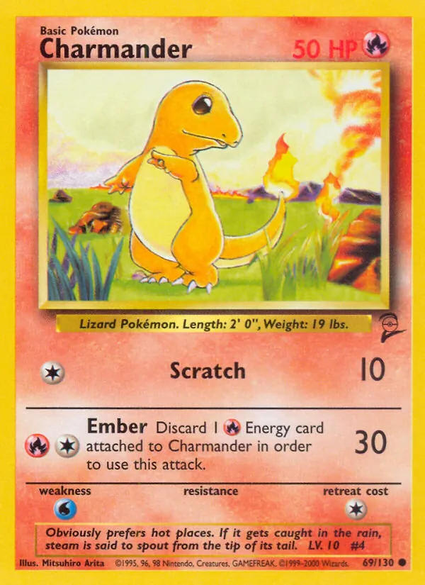 Charmander #69 – Base Set 2 card