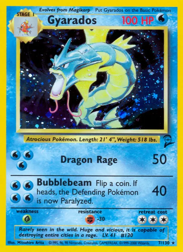 Gyarados #7 – Base Set 2 card