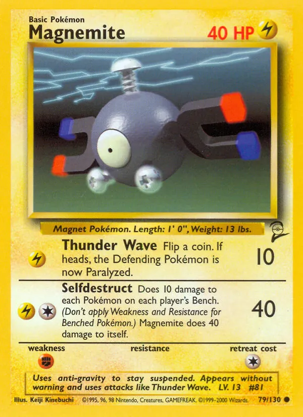 Magnemite #79 – Base Set 2 card