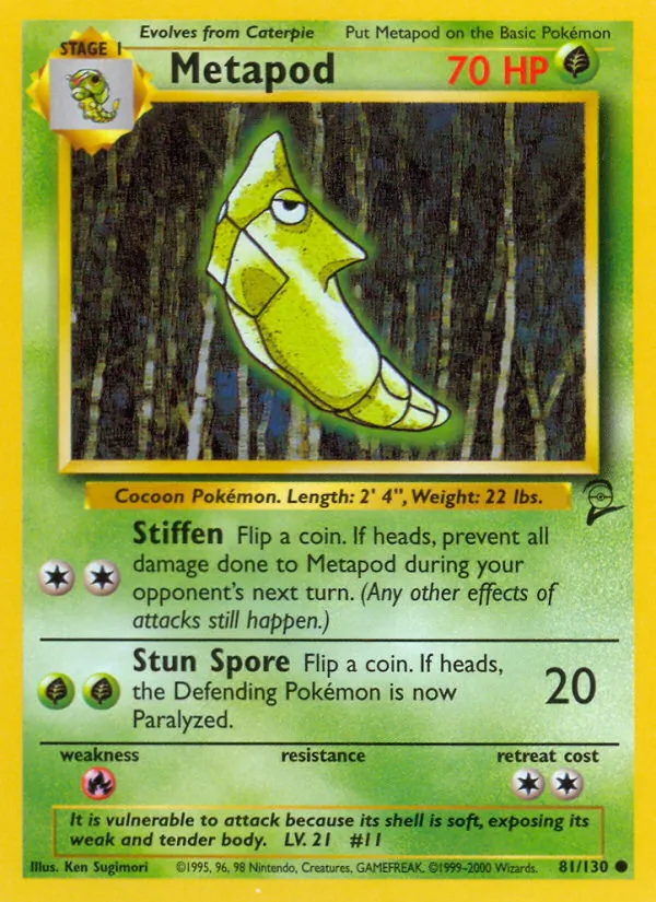 Metapod #81 – Base Set 2 card