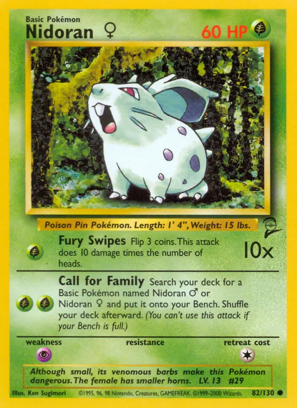 Nidoran♀ #82 – Base Set 2 card
