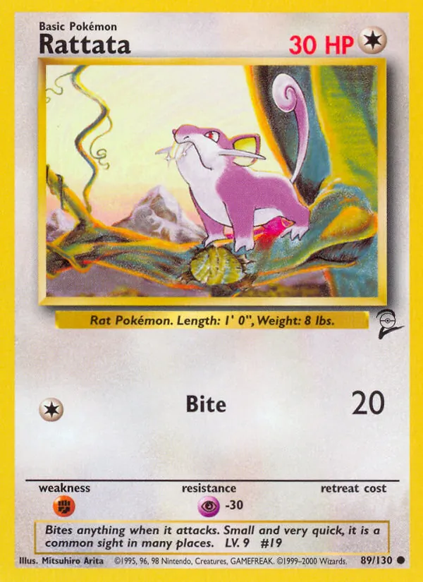 Rattata #89 – Base Set 2 card