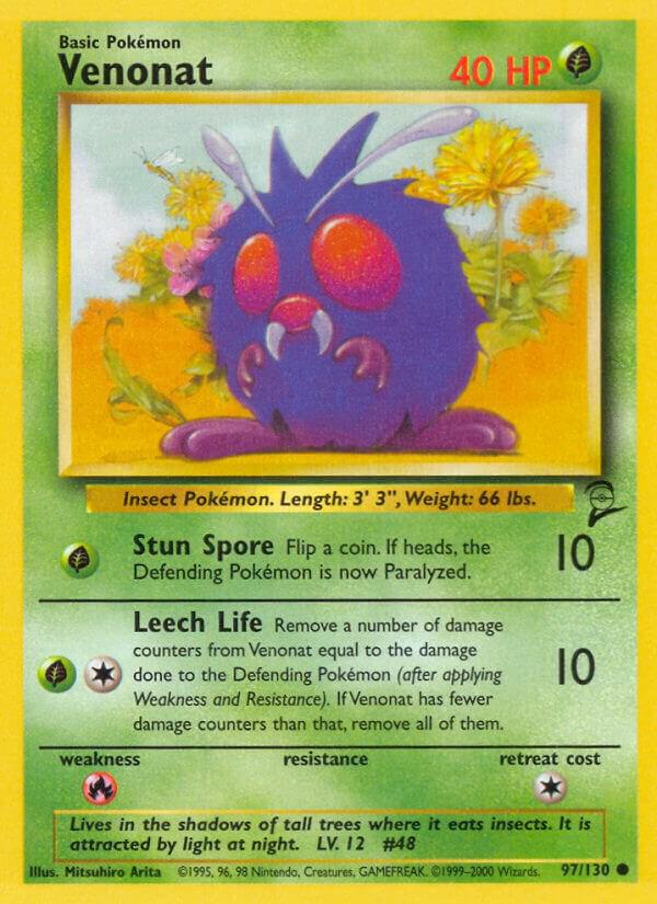 Venonat #97 – Base Set 2 card