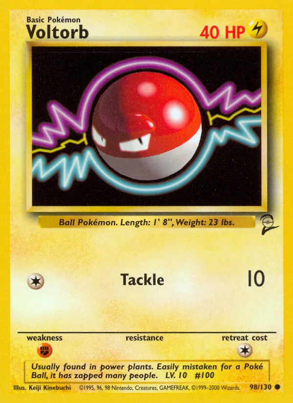 Voltorb #98 – Base Set 2 card