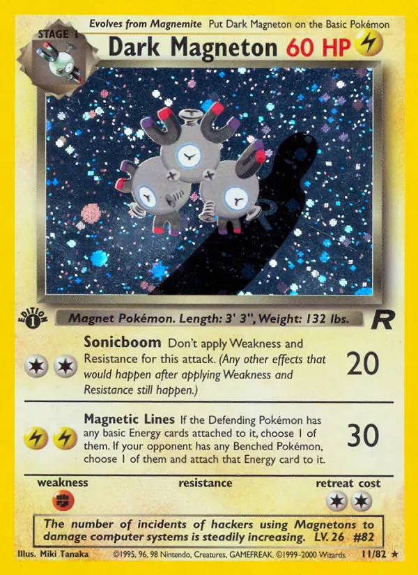 Dark Magneton #11 – Team Rocket card