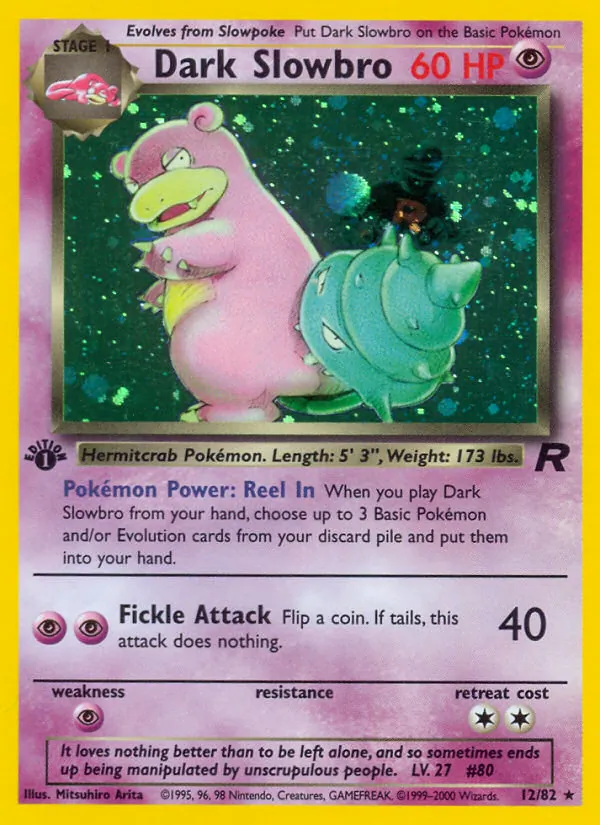 Dark Slowbro #12 – Team Rocket card