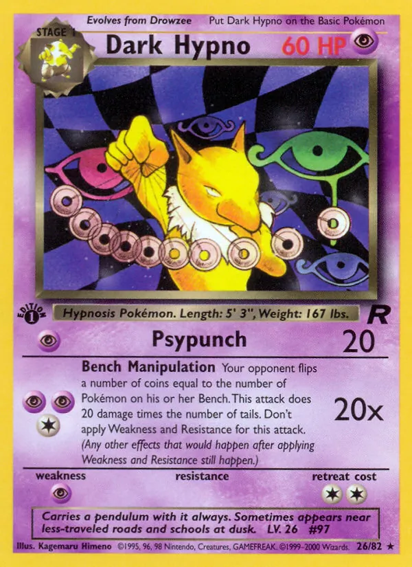 Dark Hypno #26 – Team Rocket card