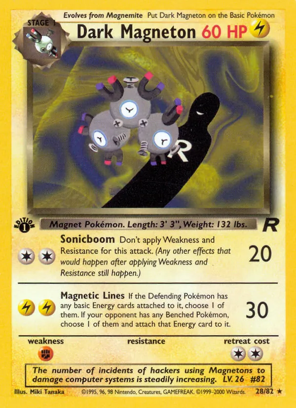 Dark Magneton #28 – Team Rocket card