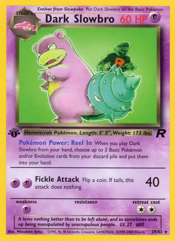 Dark Slowbro #29 – Team Rocket card