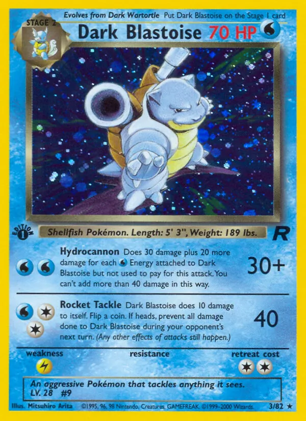 Dark Blastoise #3 – Team Rocket card