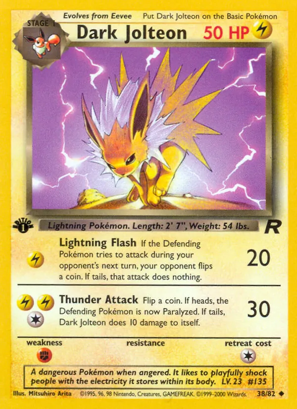 Dark Jolteon #38 – Team Rocket card