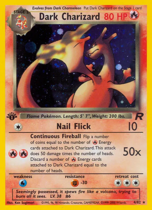 Dark Charizard #4 – Team Rocket card