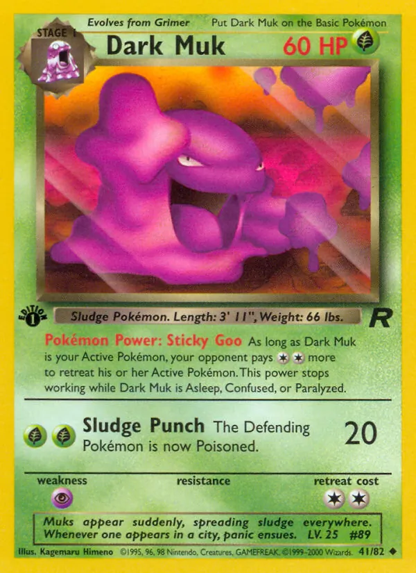 Dark Muk #41 – Team Rocket card