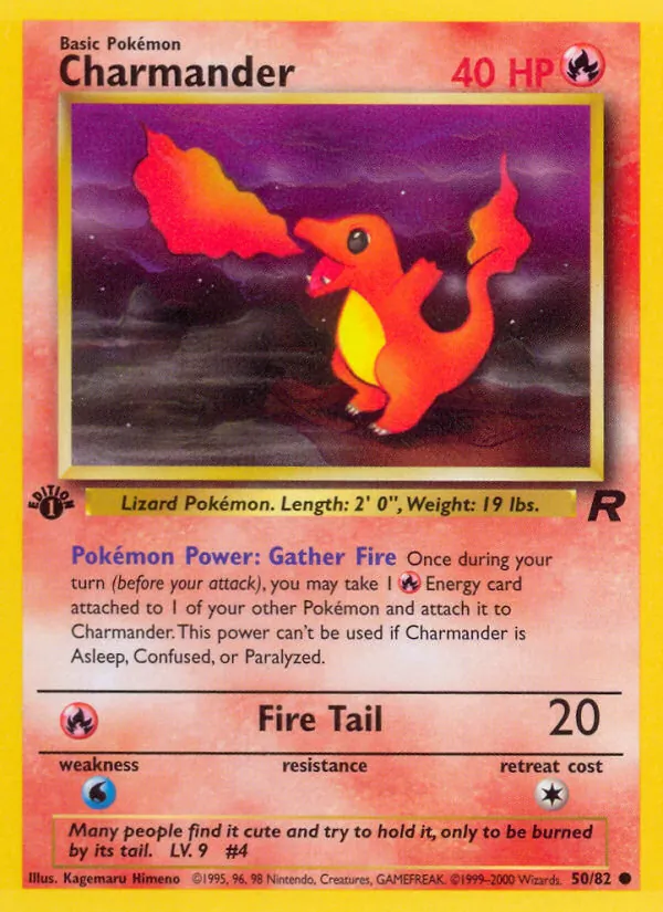 Charmander #50 – Team Rocket card