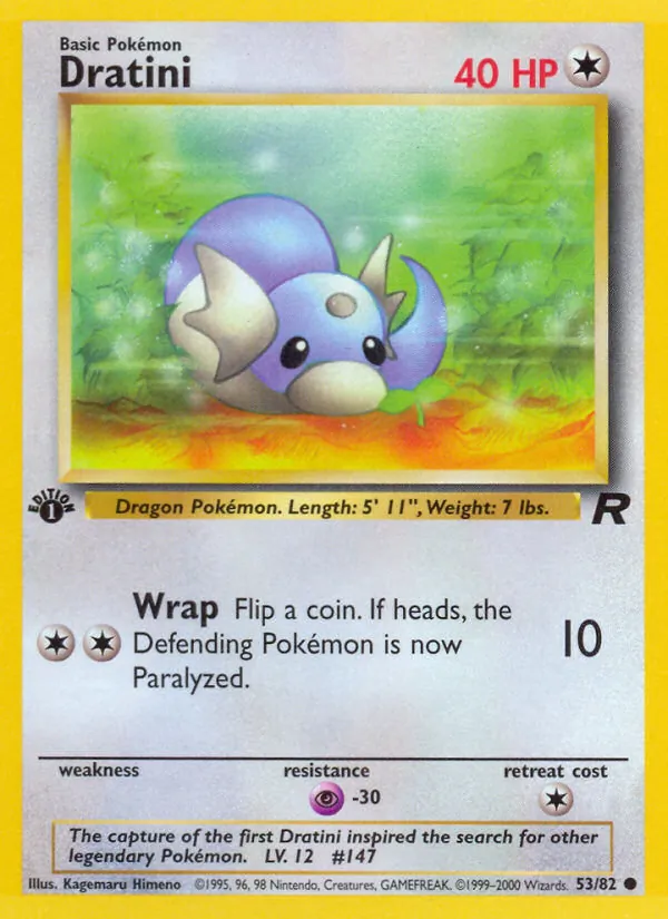 Dratini #53 – Team Rocket card