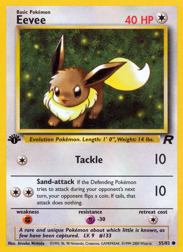 Eevee #55 – Team Rocket card