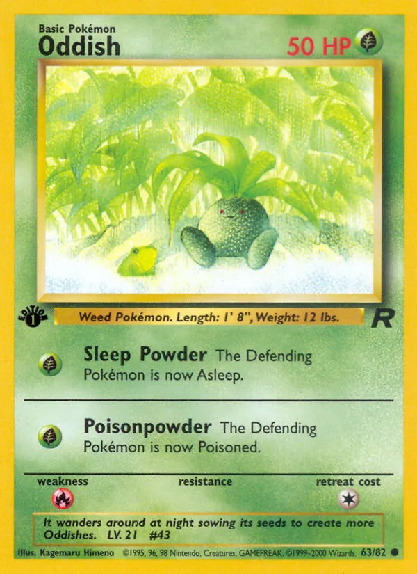 Oddish #63 – Team Rocket card