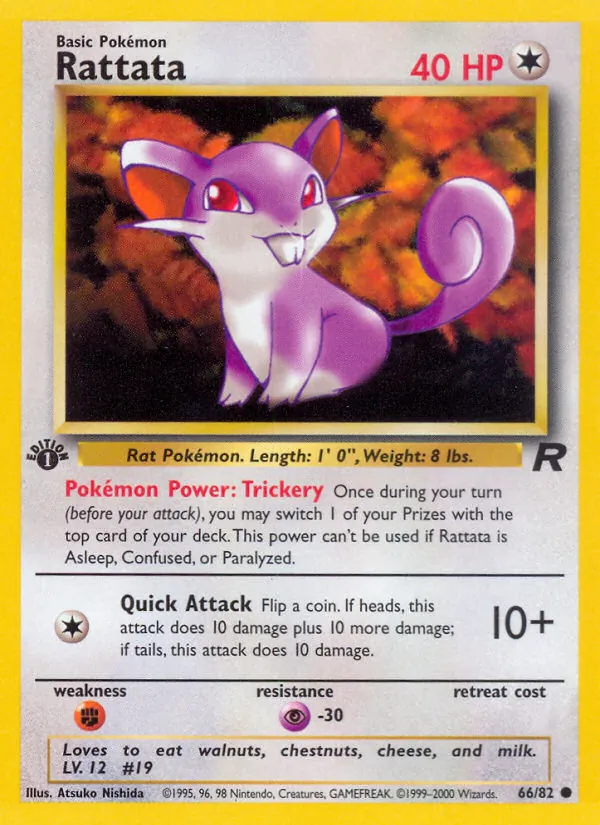 Rattata #66 – Team Rocket card