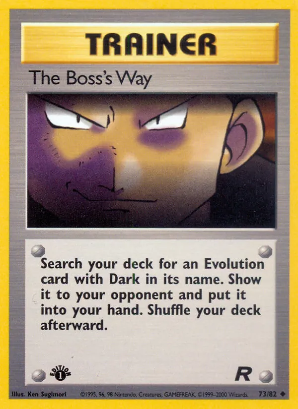 The Boss's Way #73 – Team Rocket card