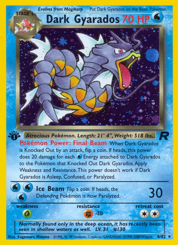 Dark Gyarados #8 – Team Rocket card
