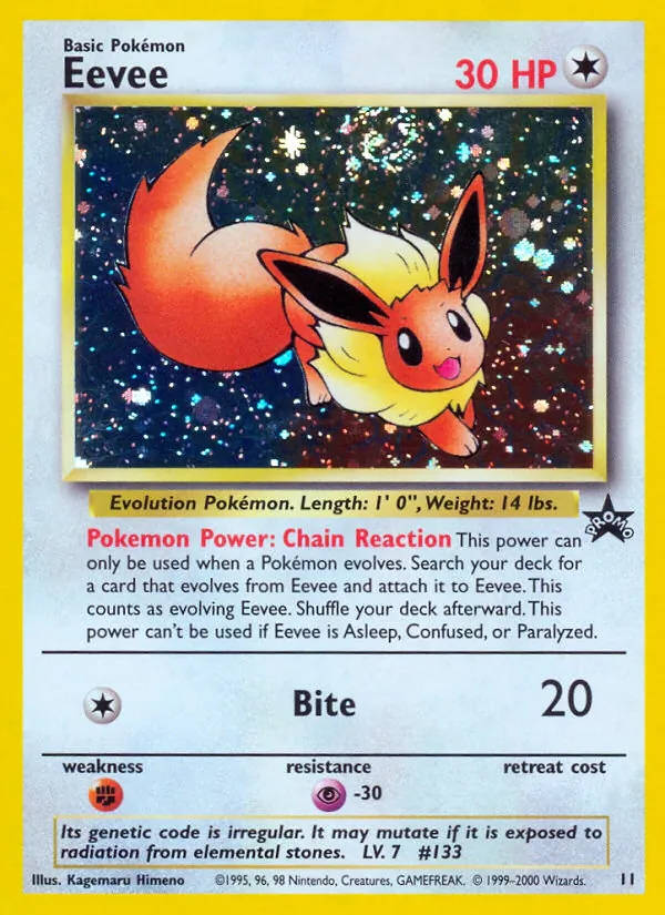 Eevee #11 – Wizards Black Star Promos card