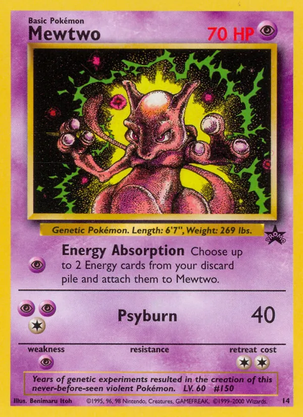 Mewtwo #14 – Wizards Black Star Promos card