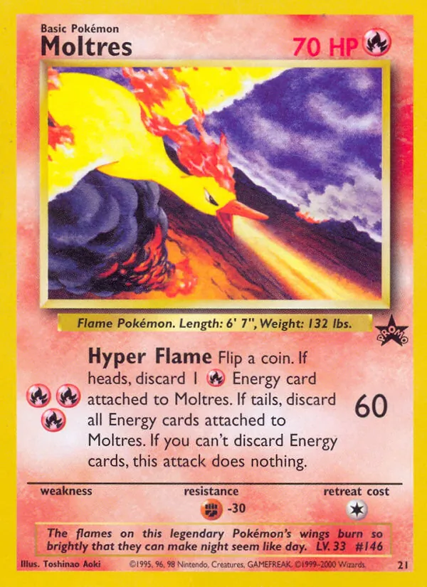Moltres #21 – Wizards Black Star Promos card