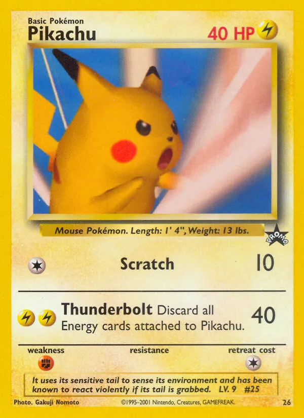 Pikachu #26 – Wizards Black Star Promos card