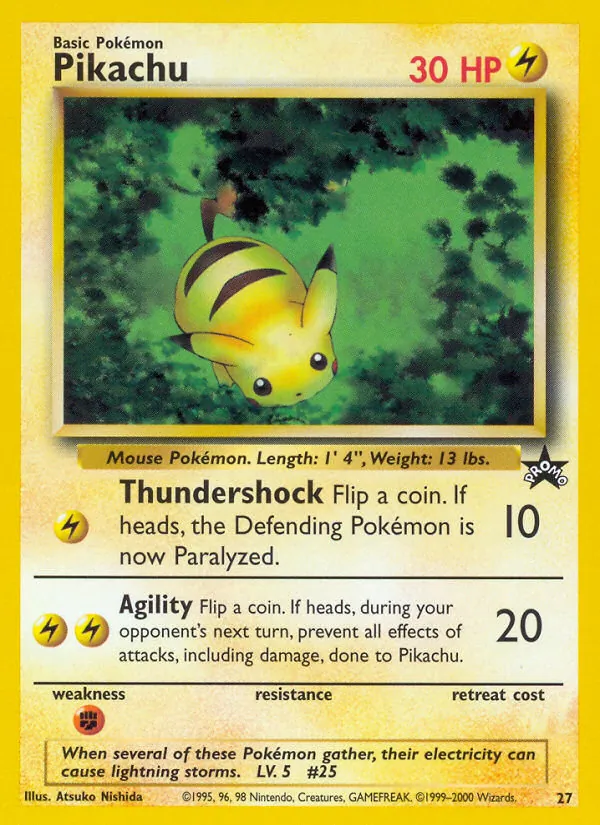 Pikachu #27 – Wizards Black Star Promos card
