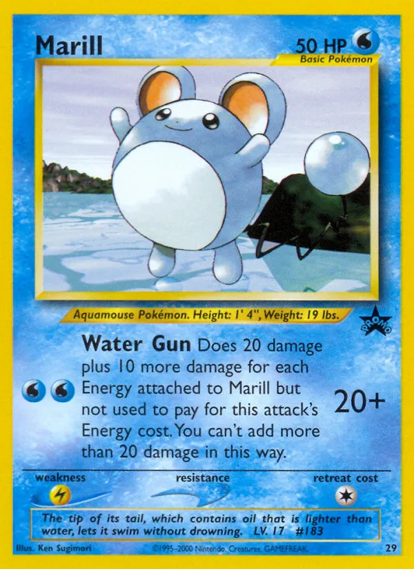 Marill #29 – Wizards Black Star Promos card