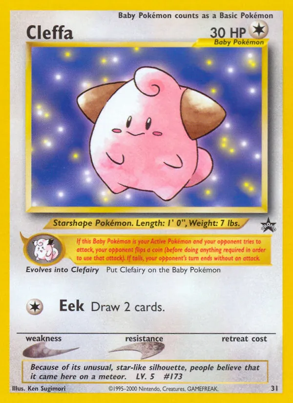Cleffa #31 – Wizards Black Star Promos card