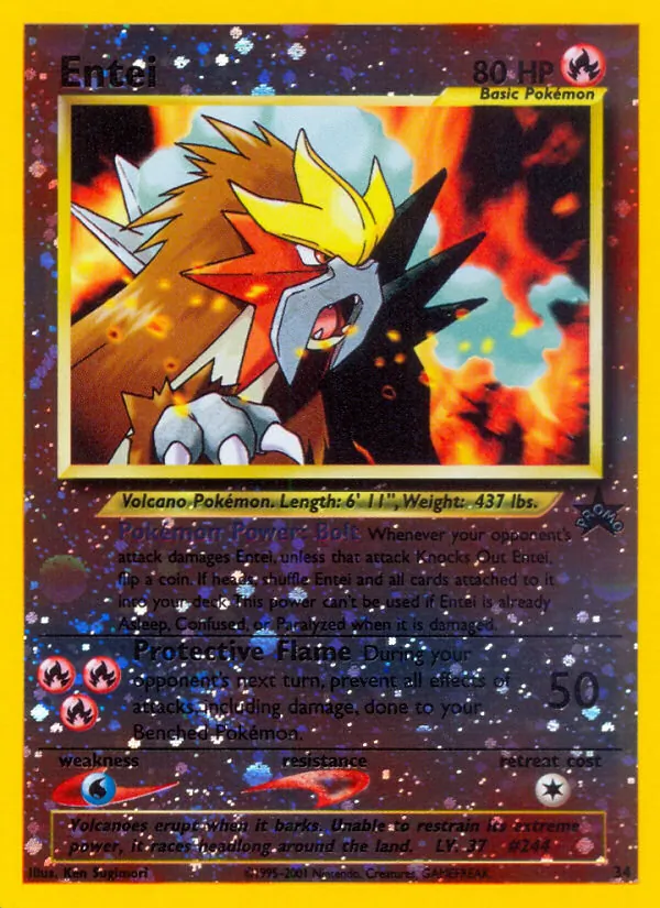 Entei #34 – Wizards Black Star Promos card