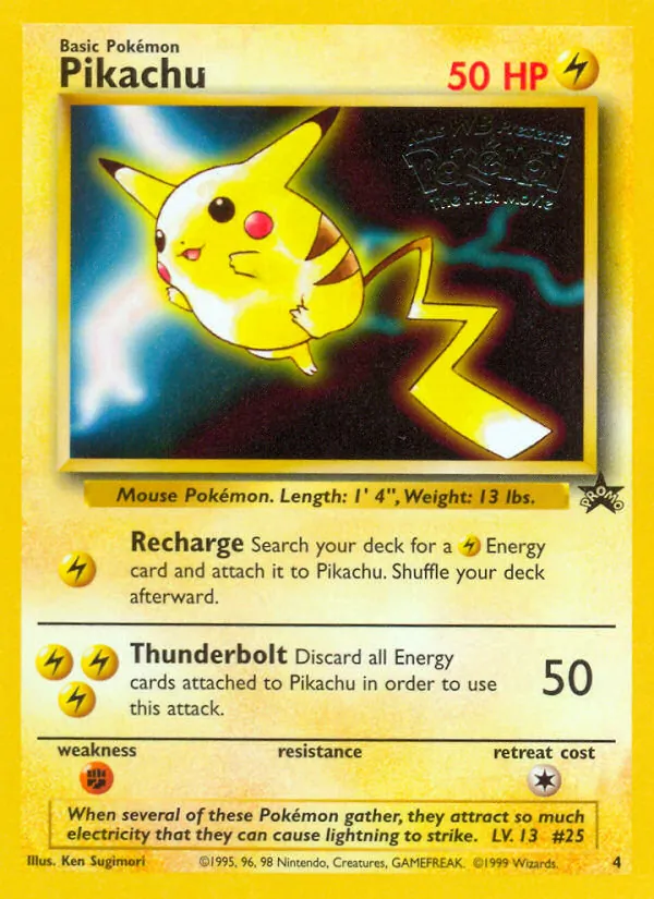 Pikachu #4 – Wizards Black Star Promos card