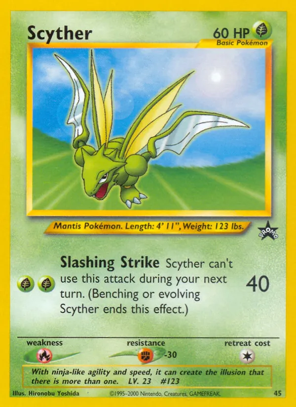Scyther #45 – Wizards Black Star Promos card