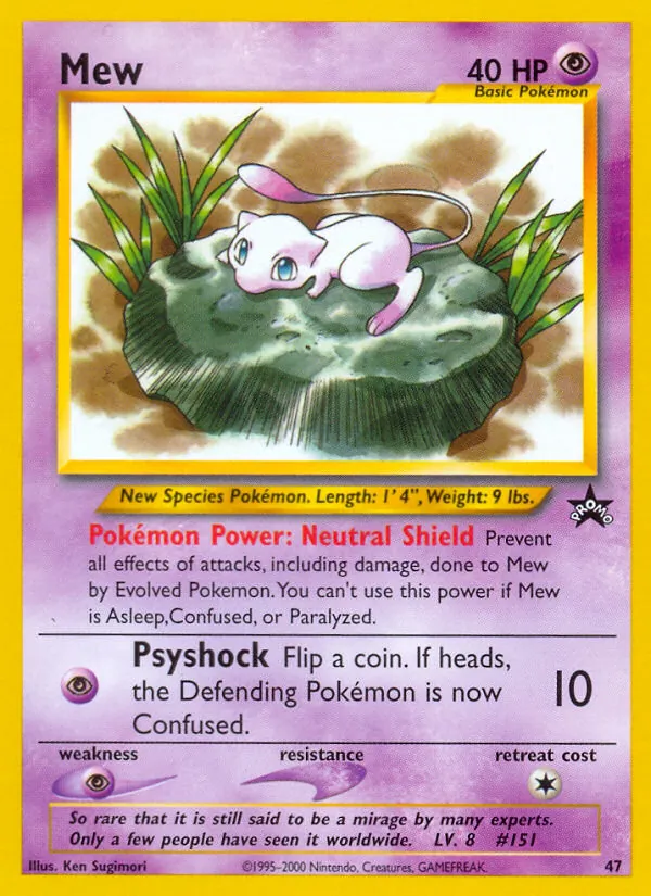 Mew #47 – Wizards Black Star Promos card