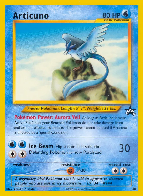 Articuno #48 – Wizards Black Star Promos card