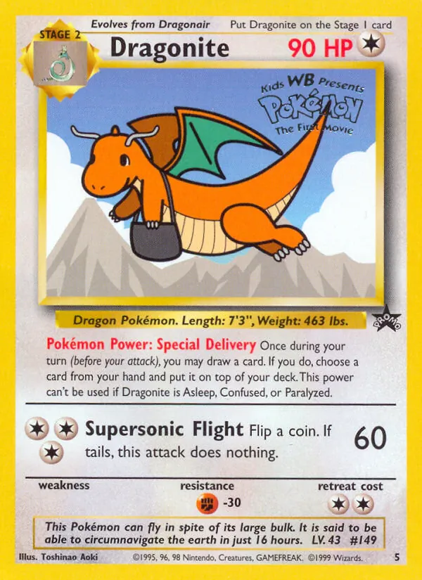 Dragonite #5 – Wizards Black Star Promos card