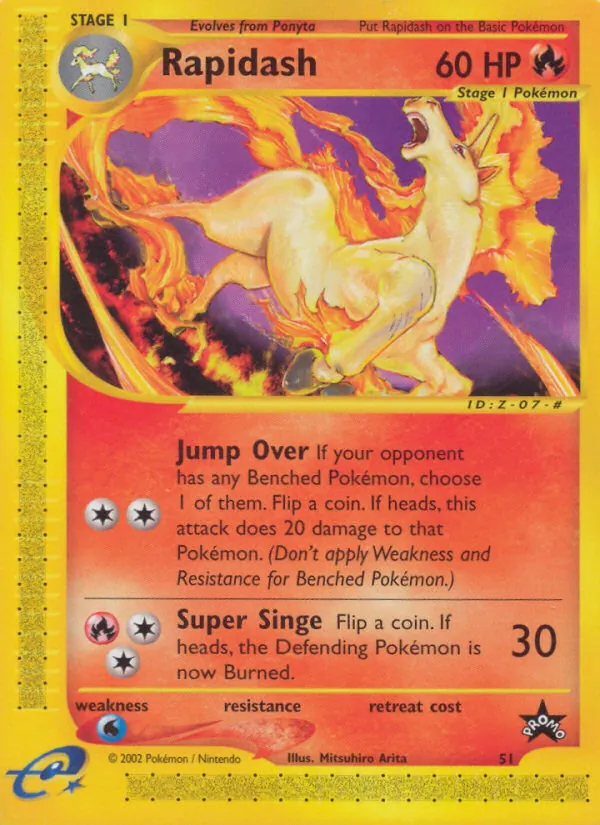 Rapidash #51 – Wizards Black Star Promos card