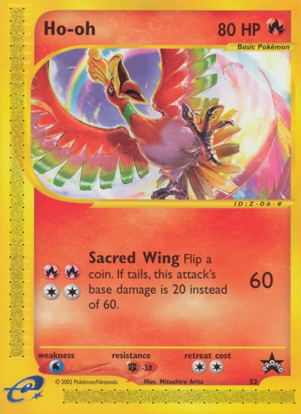 Ho-oh #52 – Wizards Black Star Promos card