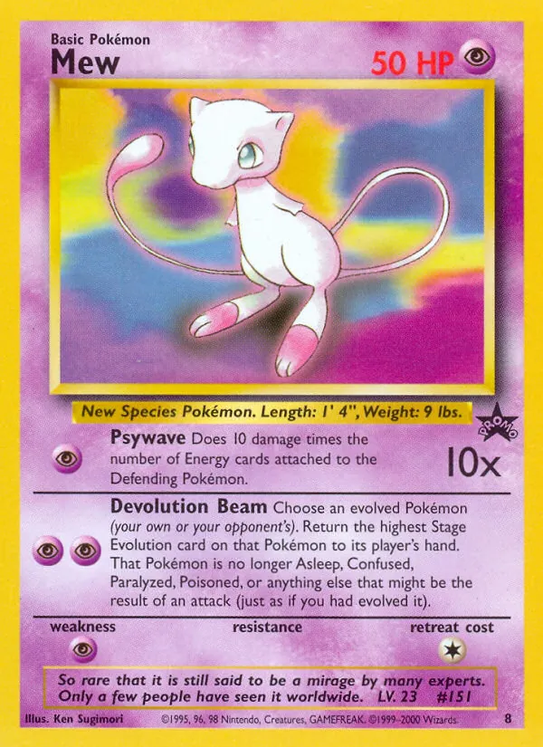 Mew #8 – Wizards Black Star Promos card