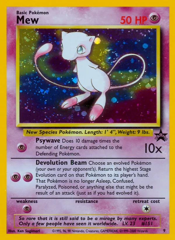 Mew #9 – Wizards Black Star Promos card