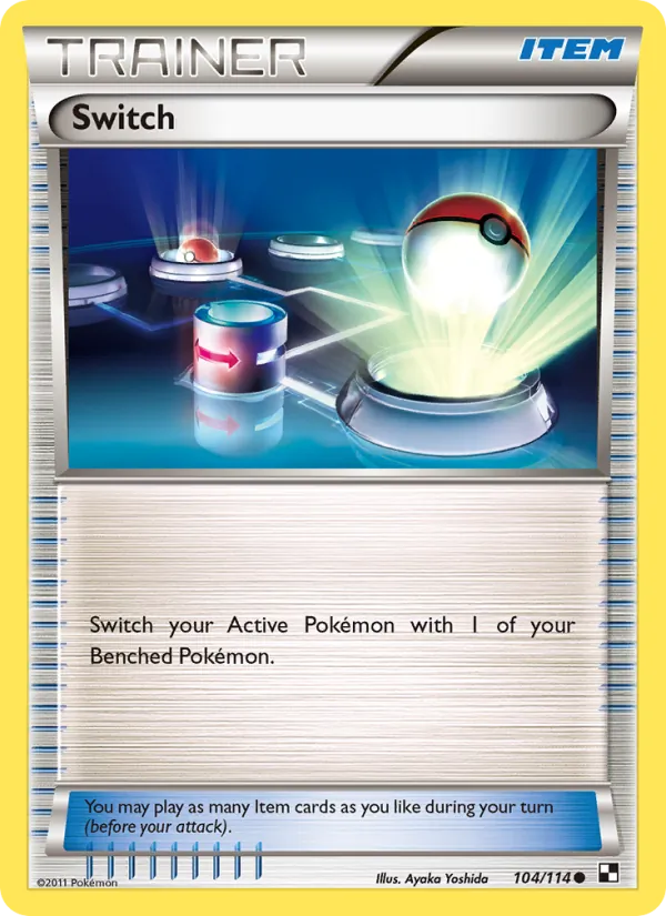 Switch #104 – Black & White card