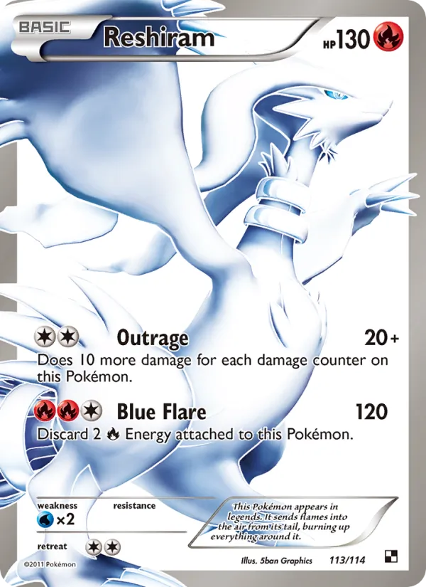 Reshiram #113 – Black & White card