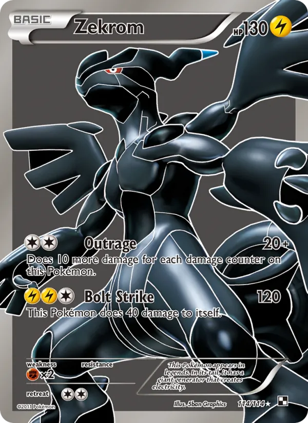 Zekrom #114 – Black & White card