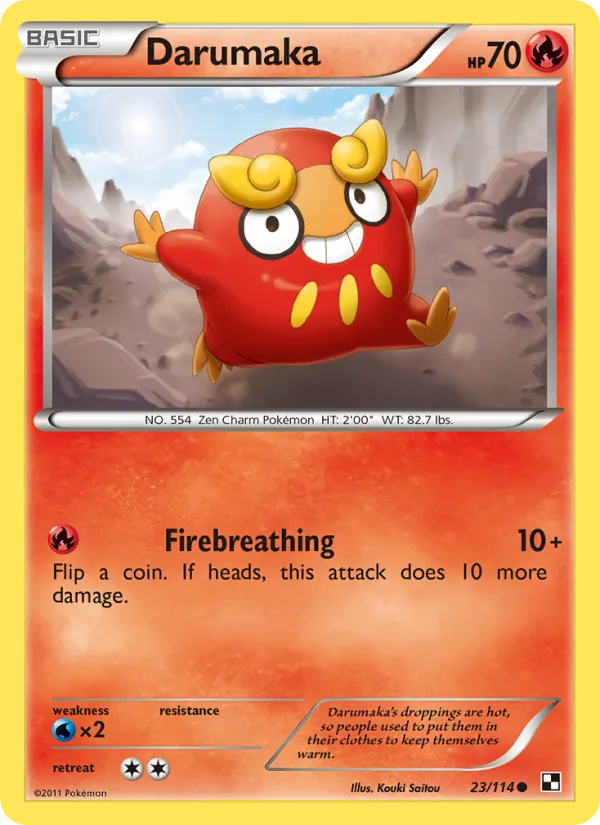 Darumaka #23 – Black & White card