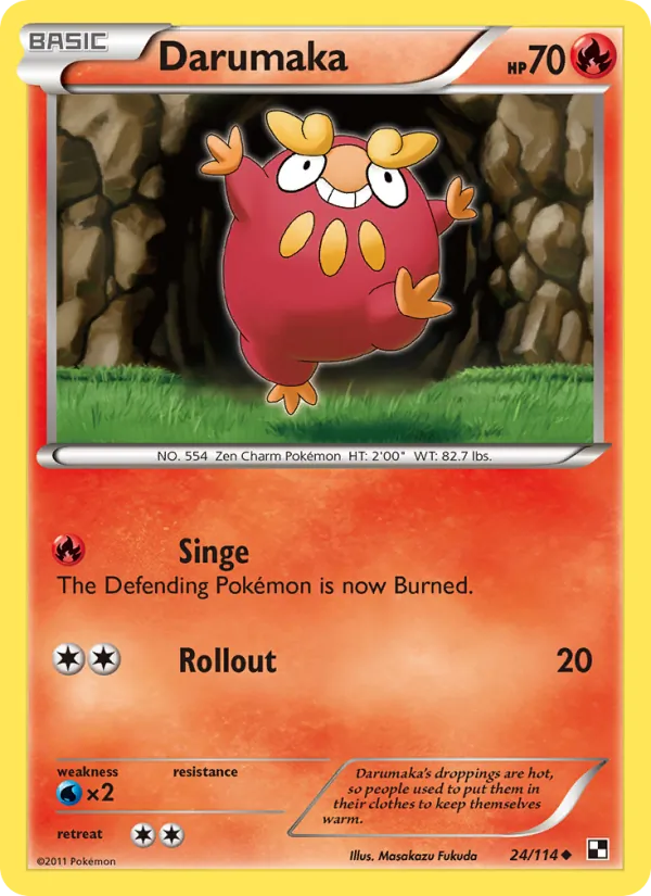 Darumaka #24 – Black & White card