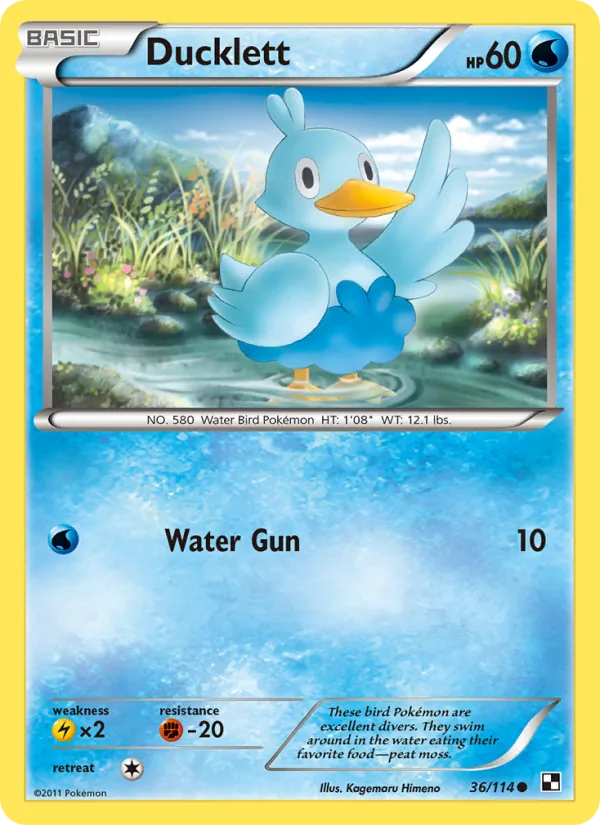Ducklett #36 – Black & White card