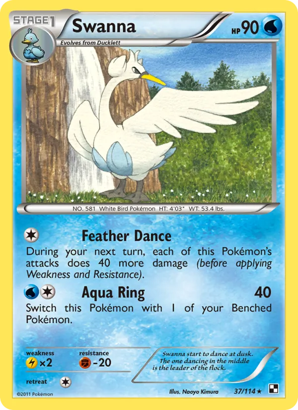 Swanna #37 – Black & White card
